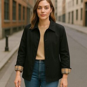 Vintage Mark Fore‎ & Strike Unique Jacket with Classic Nova Check Lining Chic S